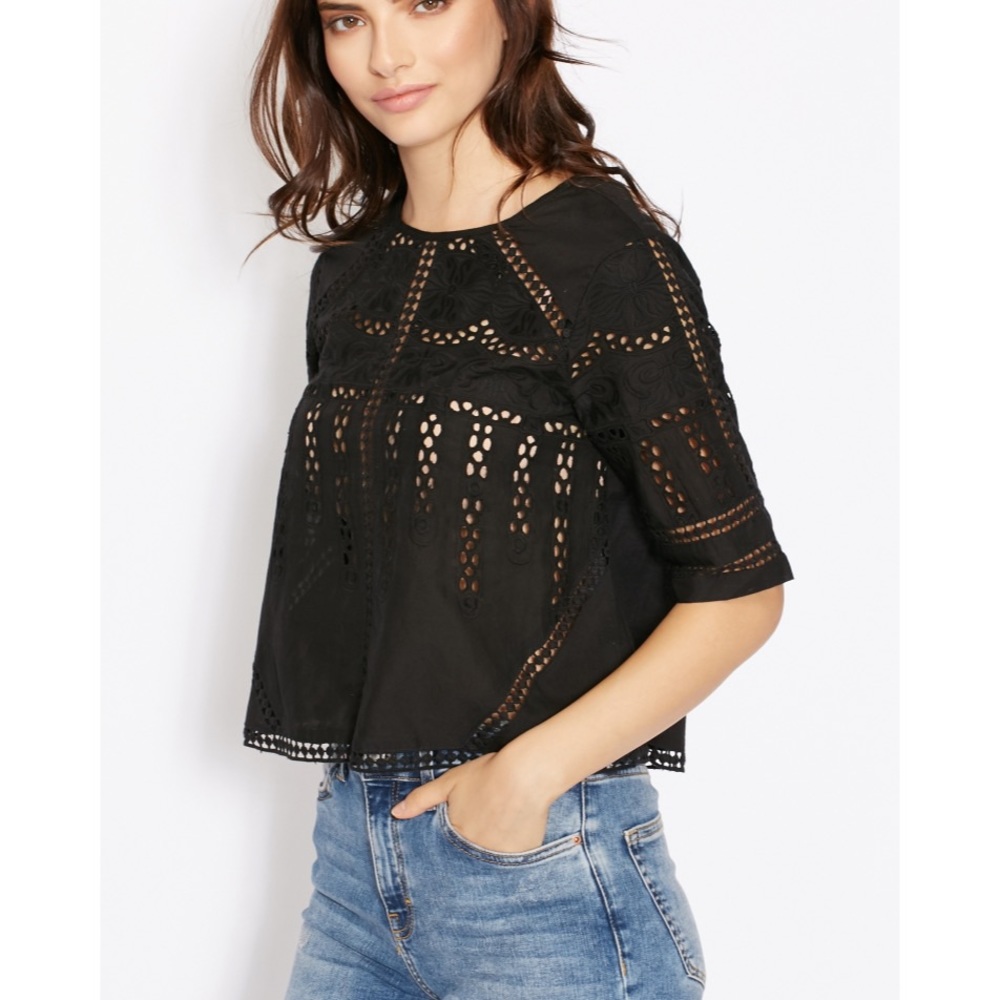 Miss Selfridge Cutout Shirt